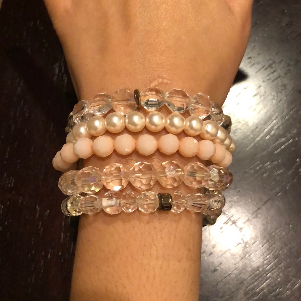 Crystal & Pearl Bracelet